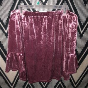 Current project lavender velvet top